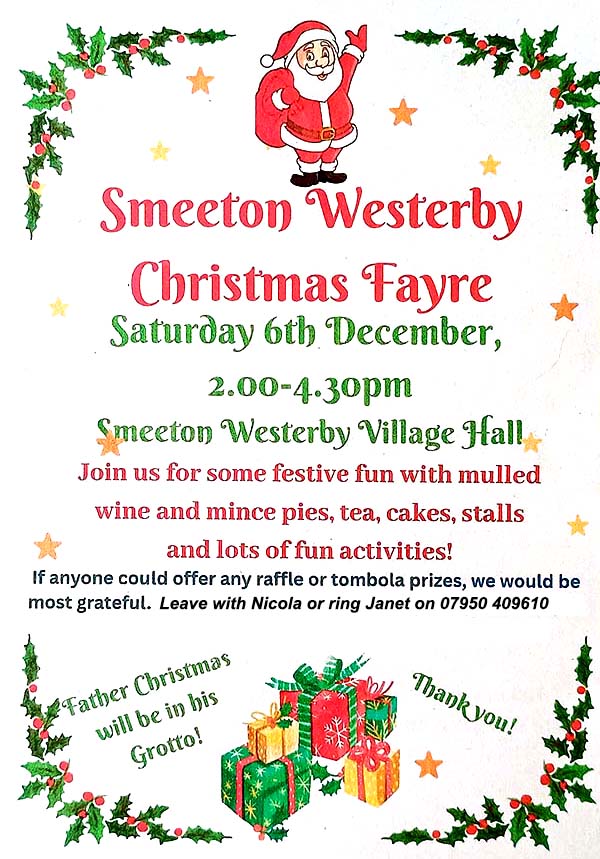 Smeeton Westerby Christmas Fayre 2025
